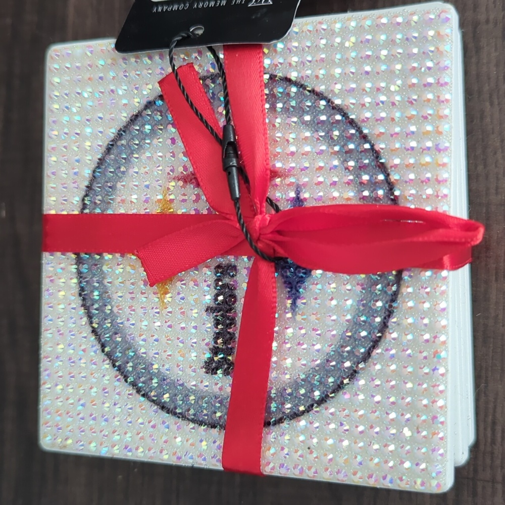 Pittsburgh Steelers Glittery Coaster Set Of 4 - Picture 4 of 4